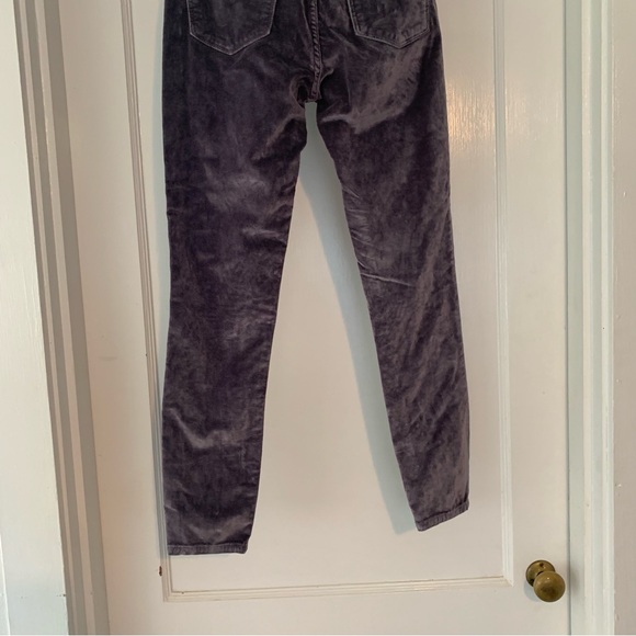 DL1961 Pants Womens 25 Silver Spring Velvet Florence Ankle Mid Rise Instasculpt - Picture 6 of 13